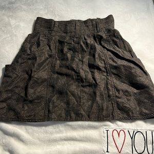 Alice + Olivia Brown Mini Skirt